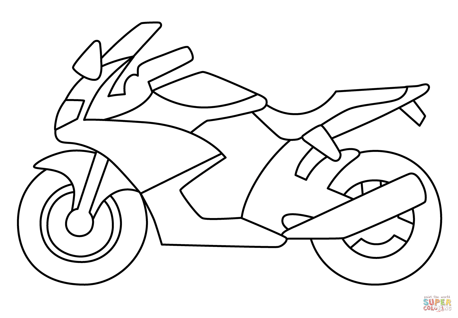 Motorcycle emoji coloring page free printable coloring pages