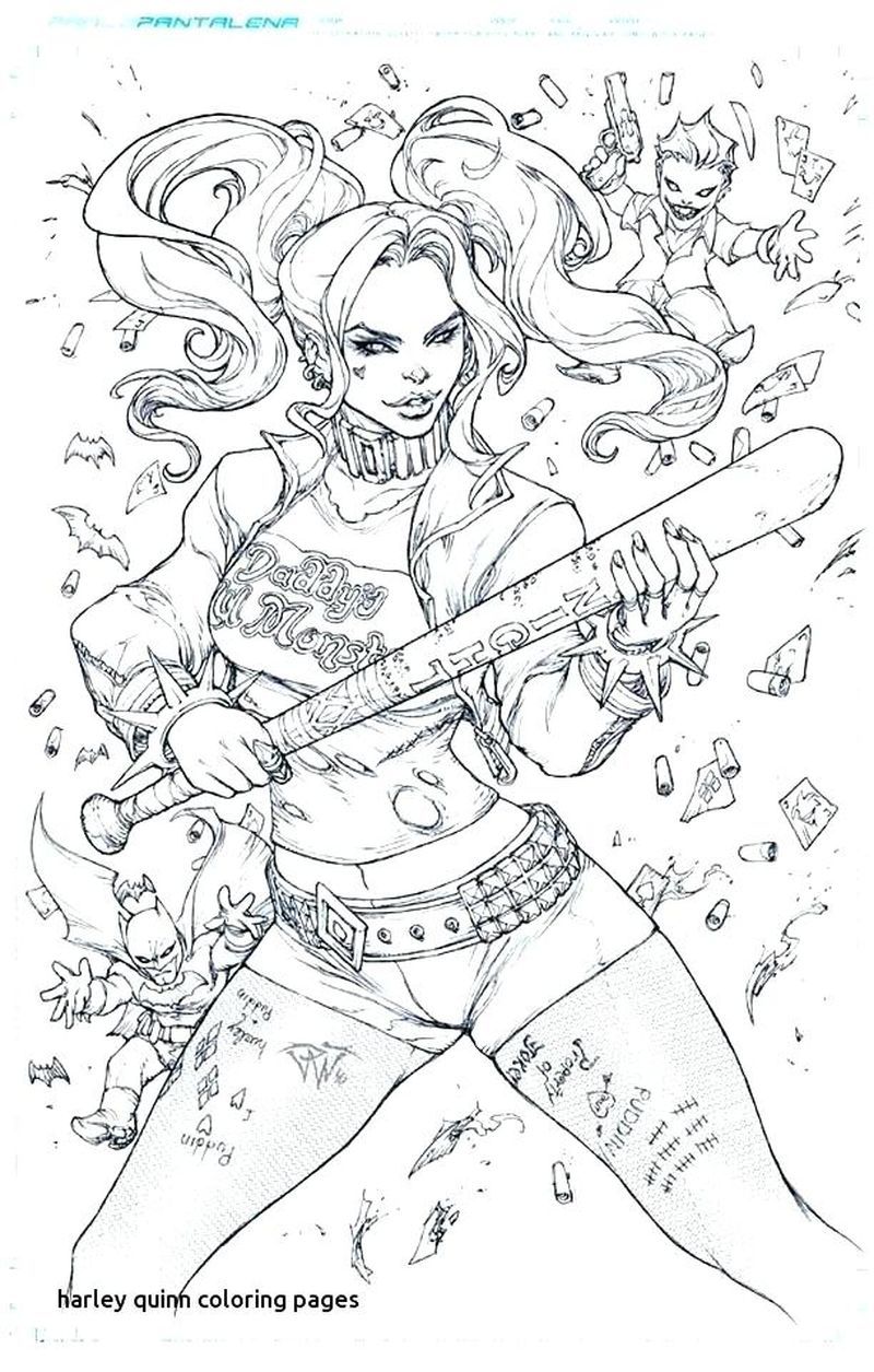 Harley quinn coloring pages pdf ideas