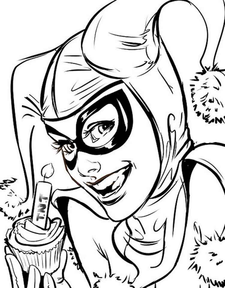 Harley quinn coloring pages