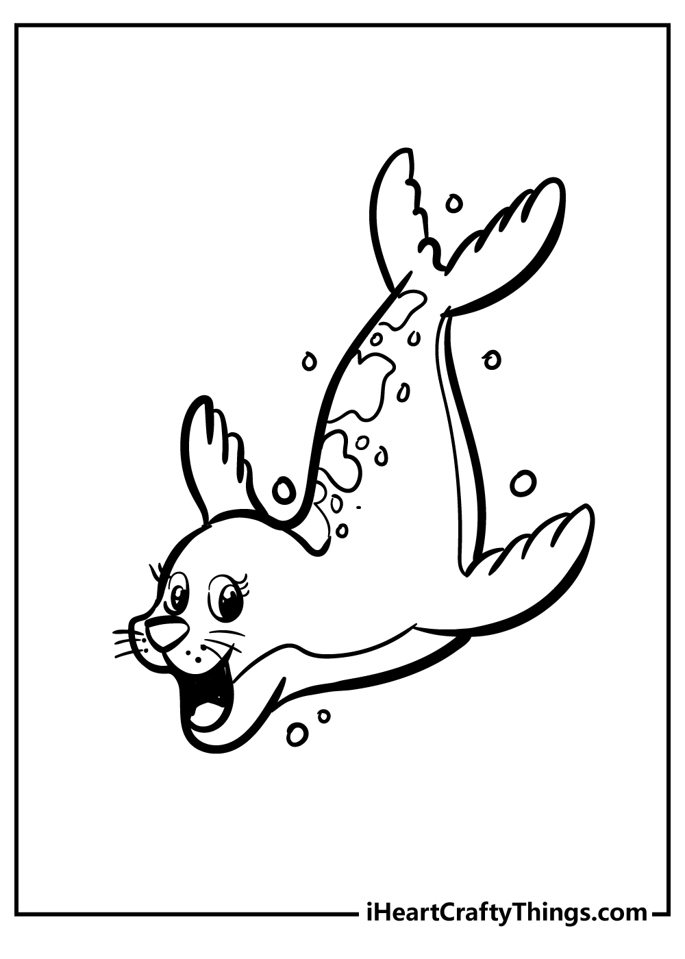 Seal coloring pages free printables