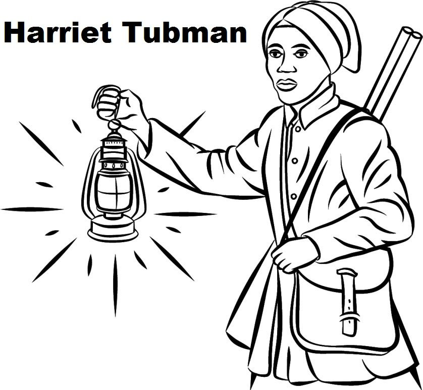 Best harriet tubman coloring sheet harriet tubman black history printables history printables