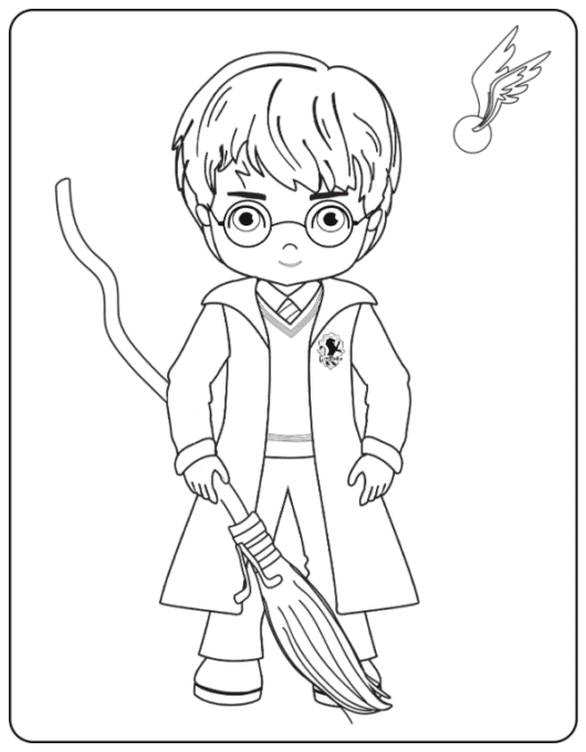 Harry potter printable coloring pages for kids