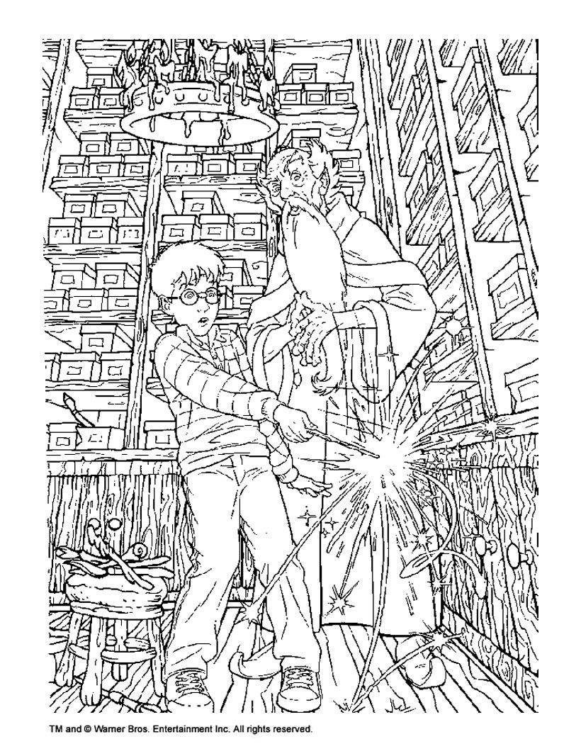 Harry potter coloring pages