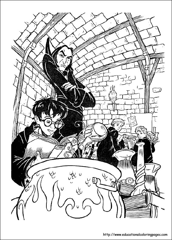 Harry potter coloring pages