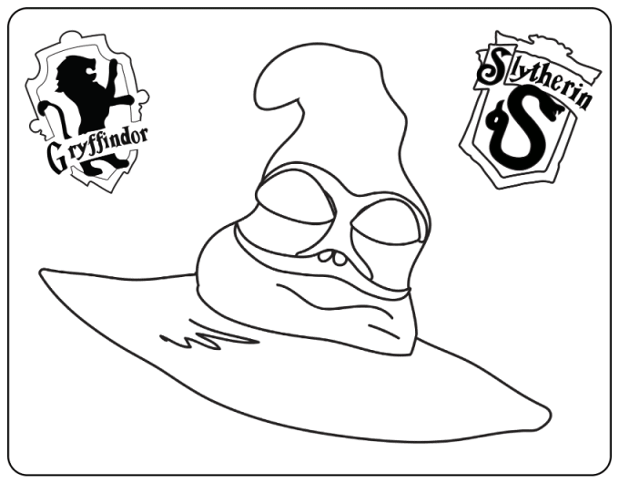 Harry potter printable coloring pages for kids