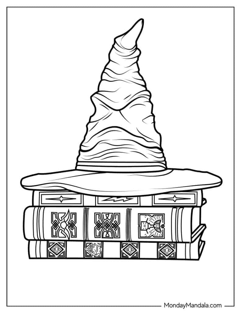 Harry potter coloring pages free pdf printables