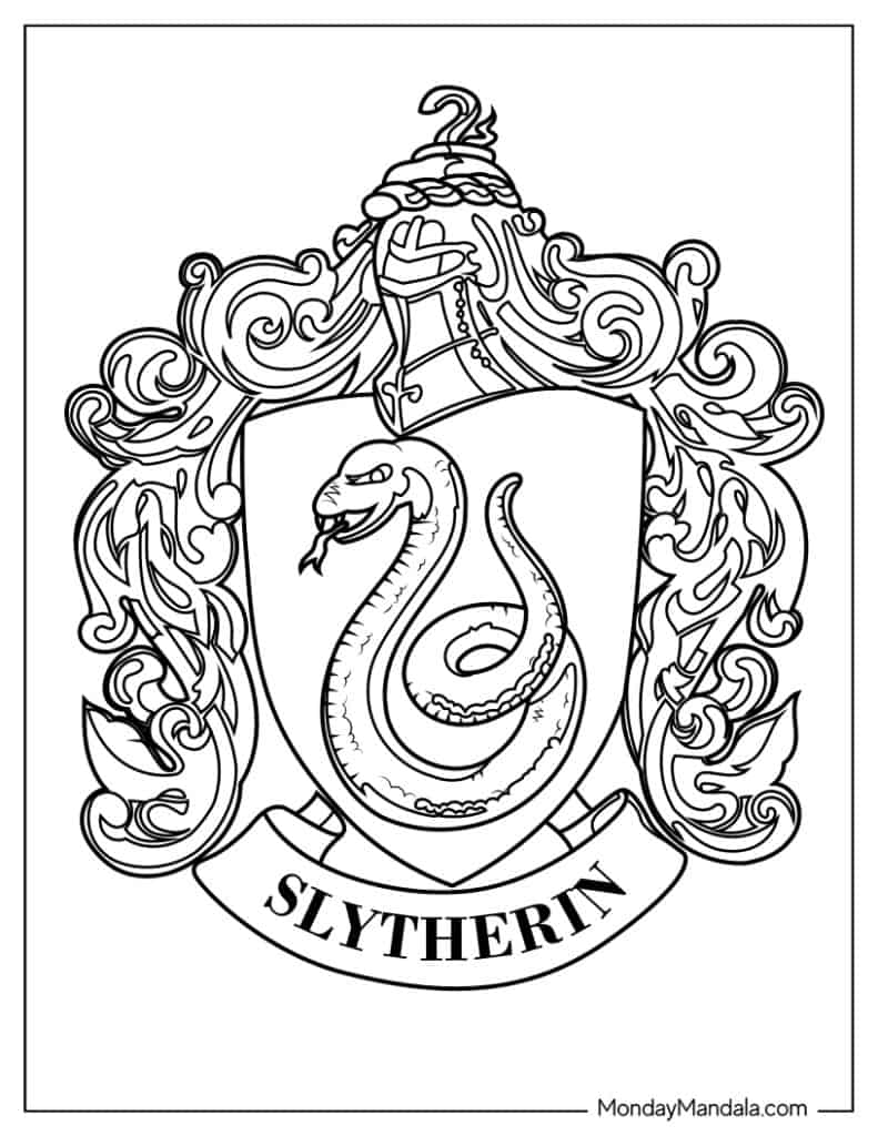 Harry potter coloring pages free pdf printables