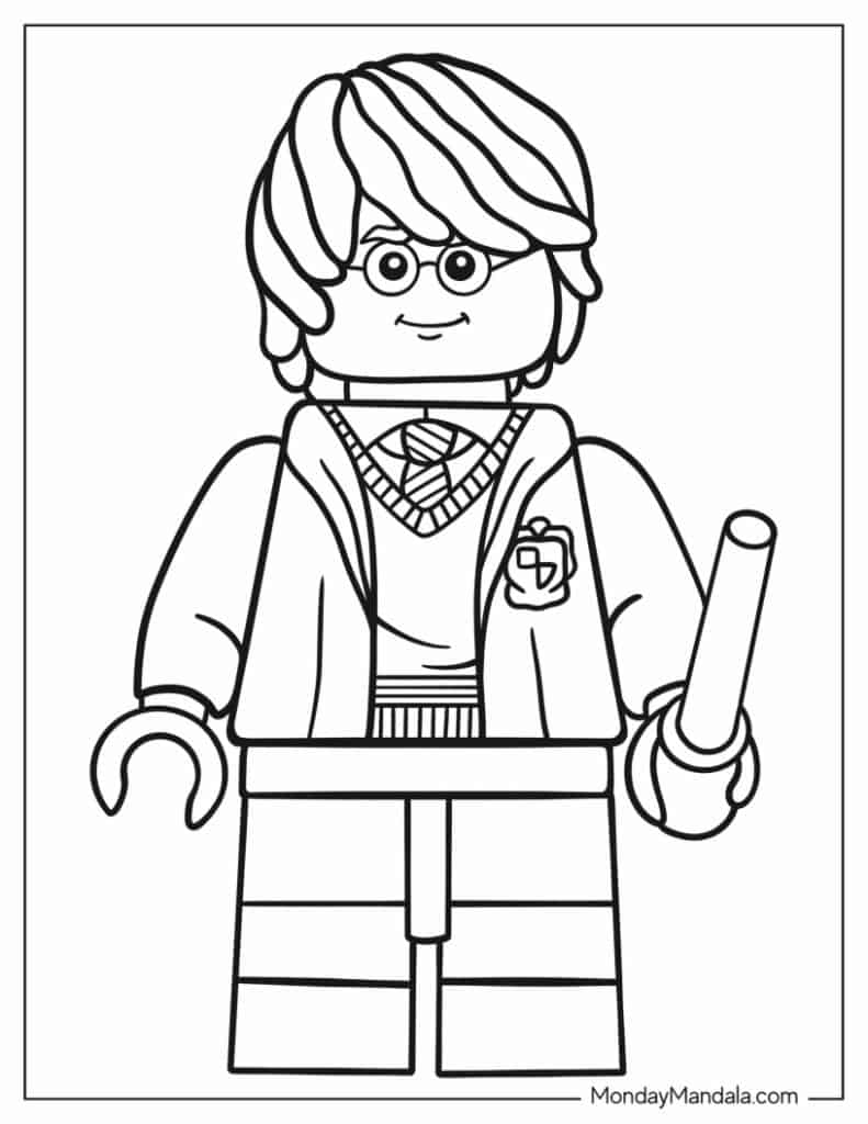 Lego coloring pages free pdf printables