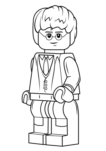 Lego harry potter coloring page free printable coloring pages