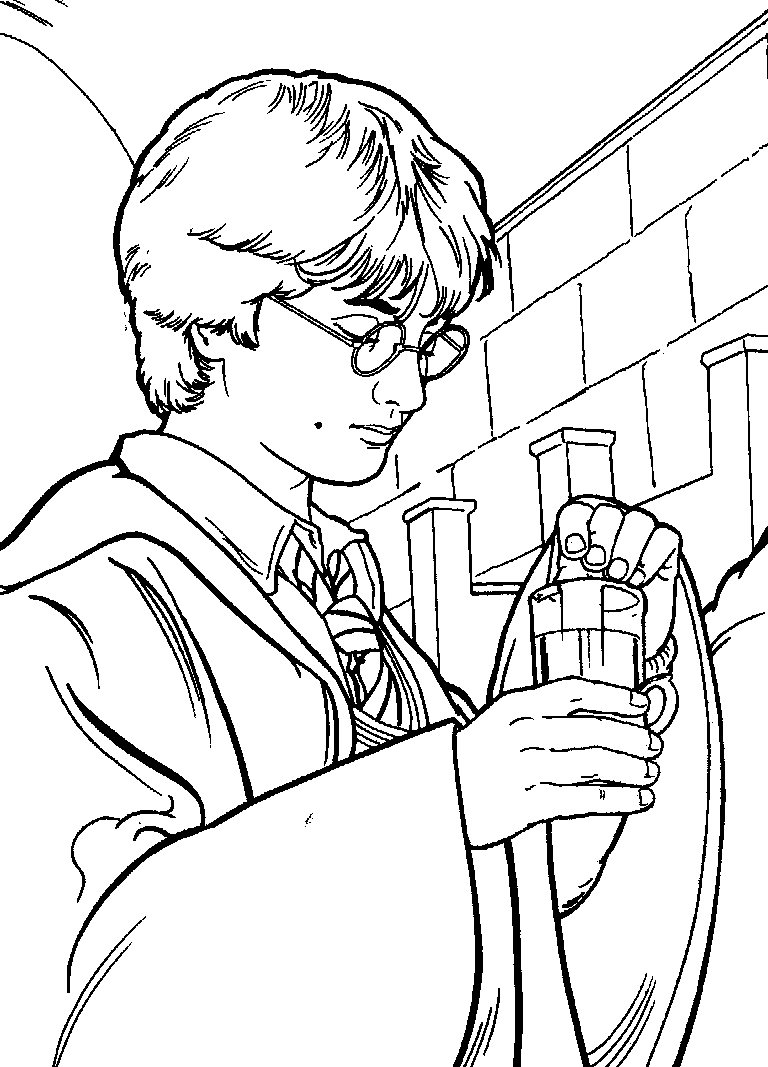 Free printable harry potter coloring pages for kids