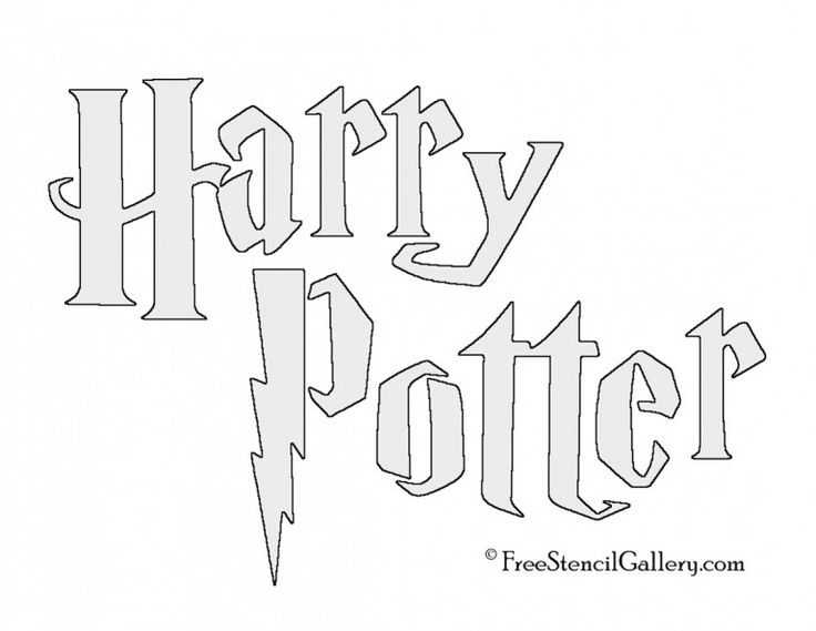 Harry potter title stencil harry potter stencils harry potter titles harry potter pumpkin