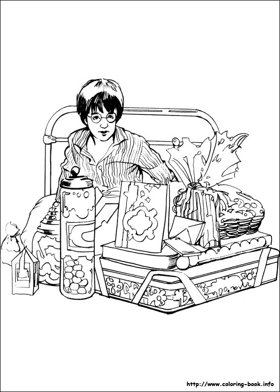 Harry potter coloring picture