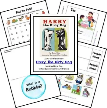 Free harry the dirty dog printable pack
