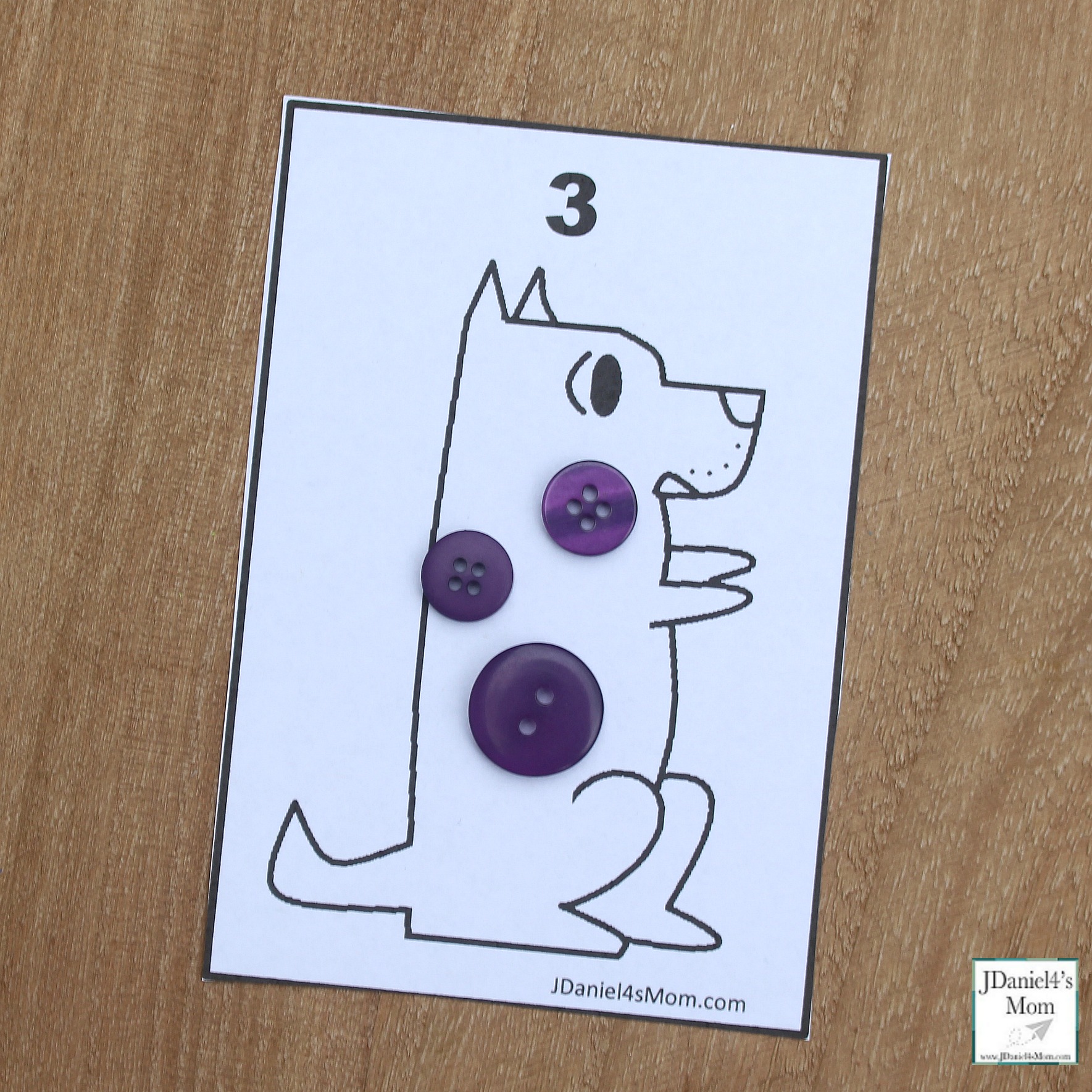 Harry the dirty dog printable counting activity