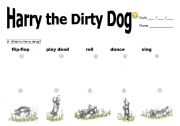 English worksheets harry the dirty dog