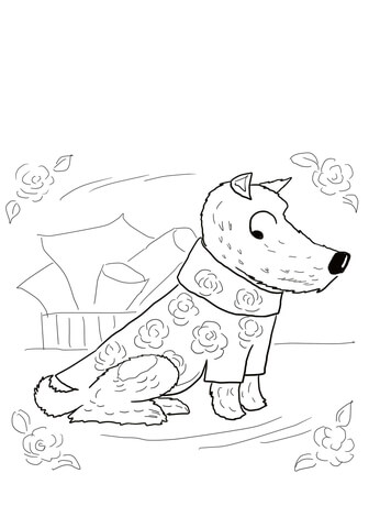 Harry the dirty dog coloring pages free coloring pages