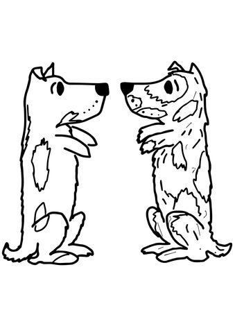 Harry the dog clean and dirty coloring page free printable coloring pages