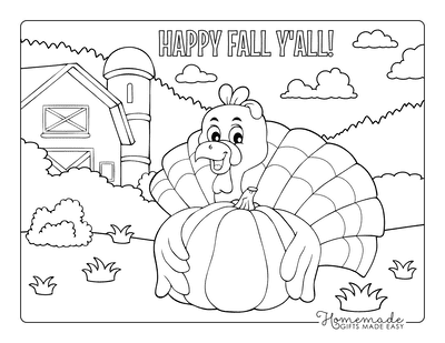 Free printable turkey coloring pages for kids