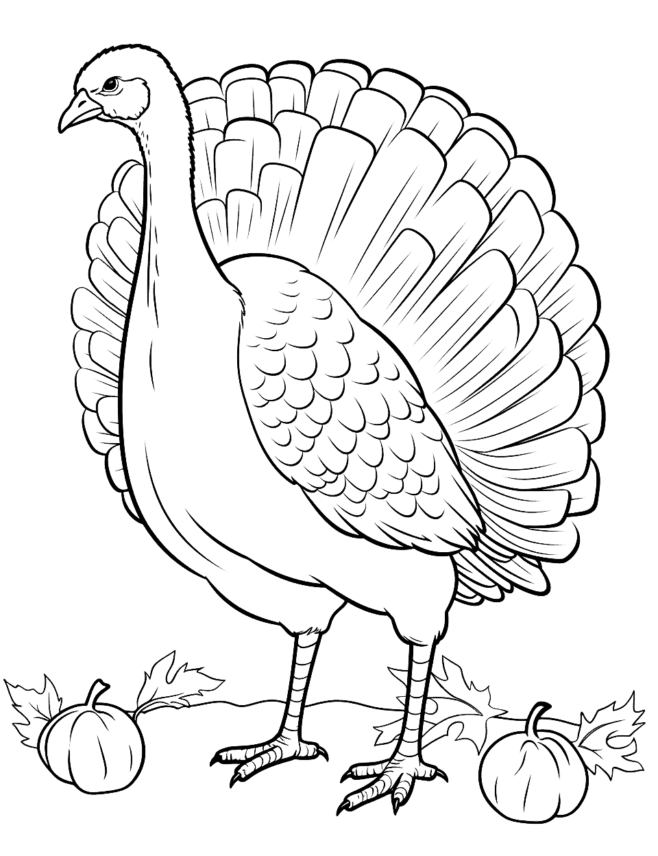 Turkey coloring pages free printable sheets