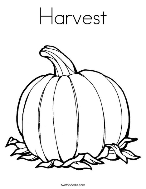 Harvest coloring page