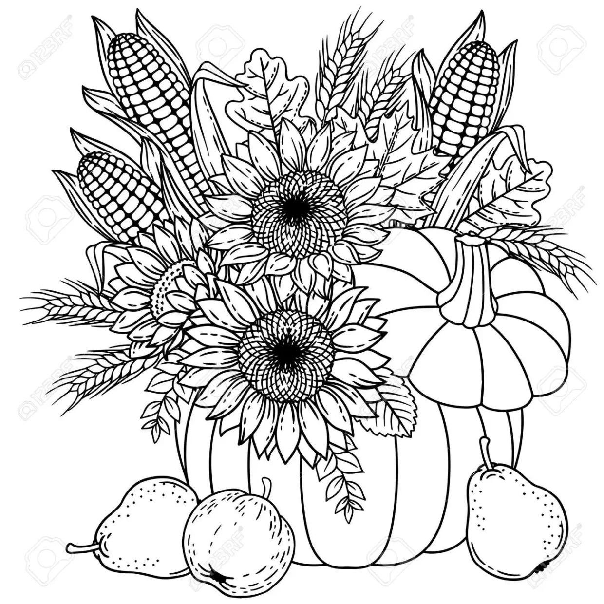 Harvest coloring pages