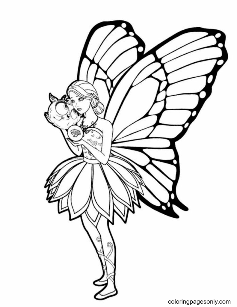 Fairy coloring pages printable for free download