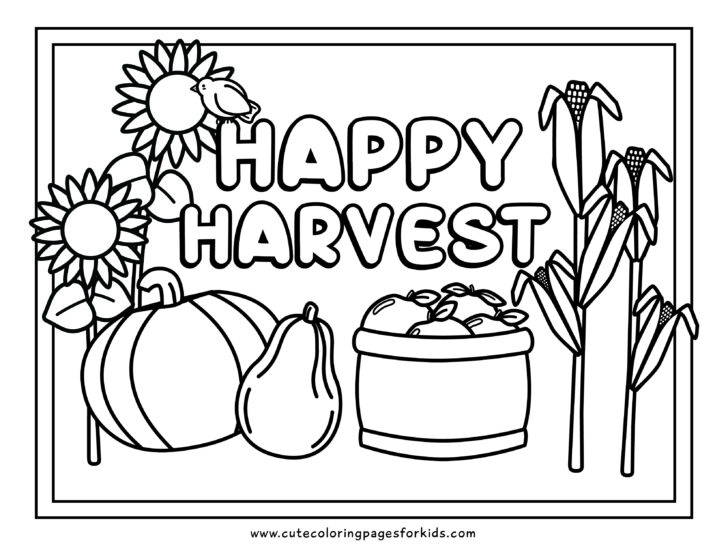 Fall coloring pages