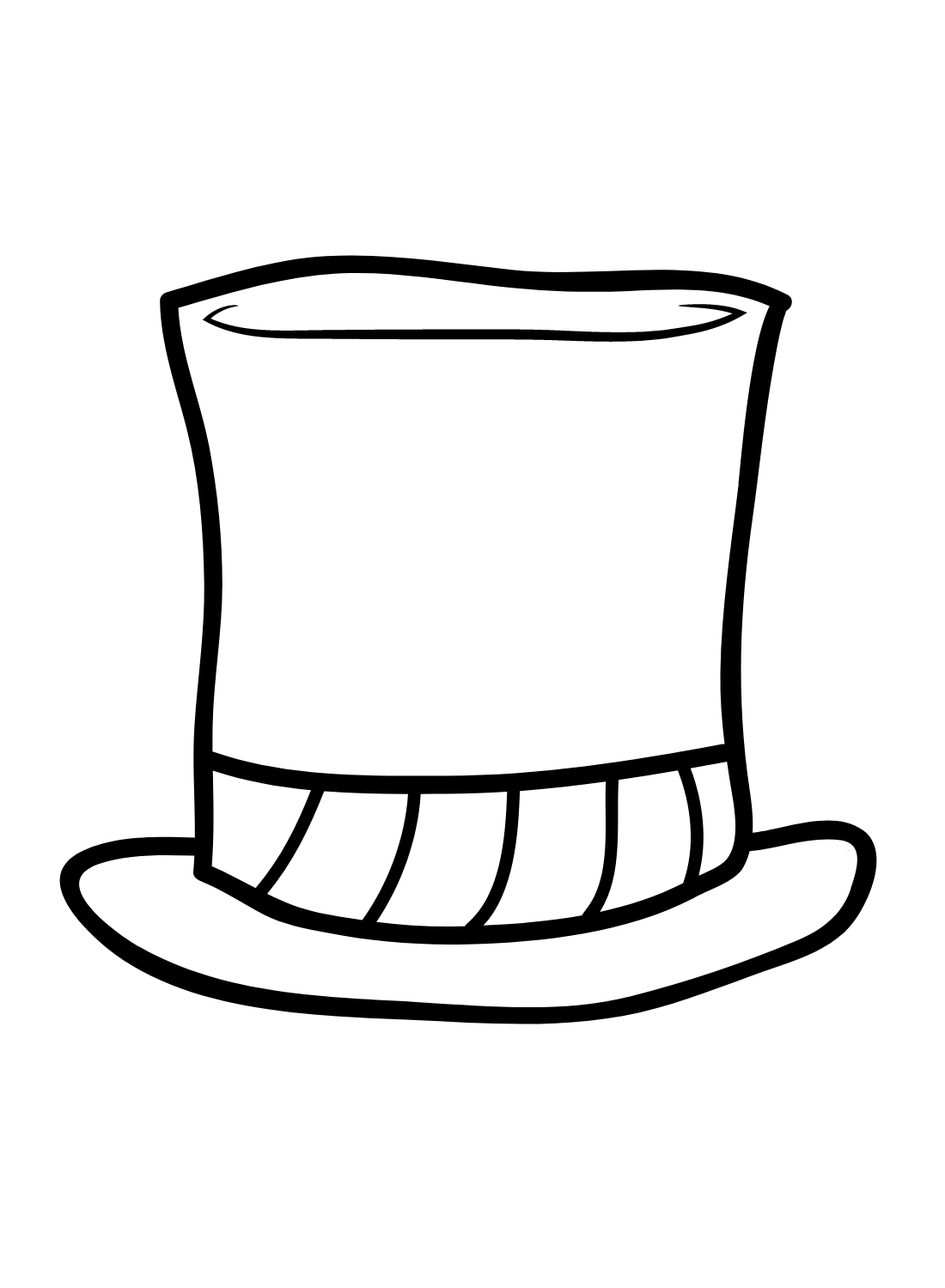 Hat coloring pages printable for free download