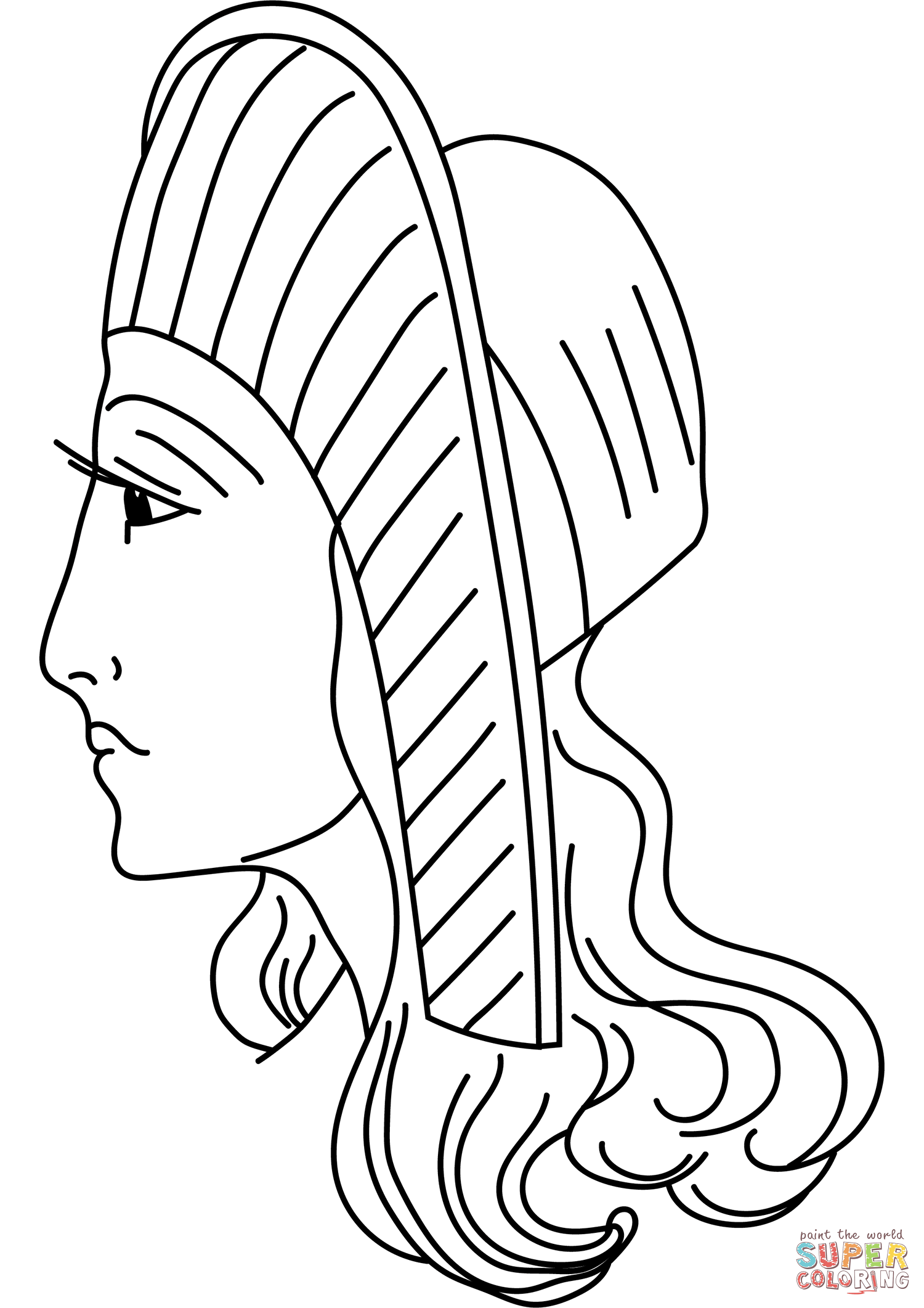 Ancient greek hat wholly covering head coloring page free printable coloring pages