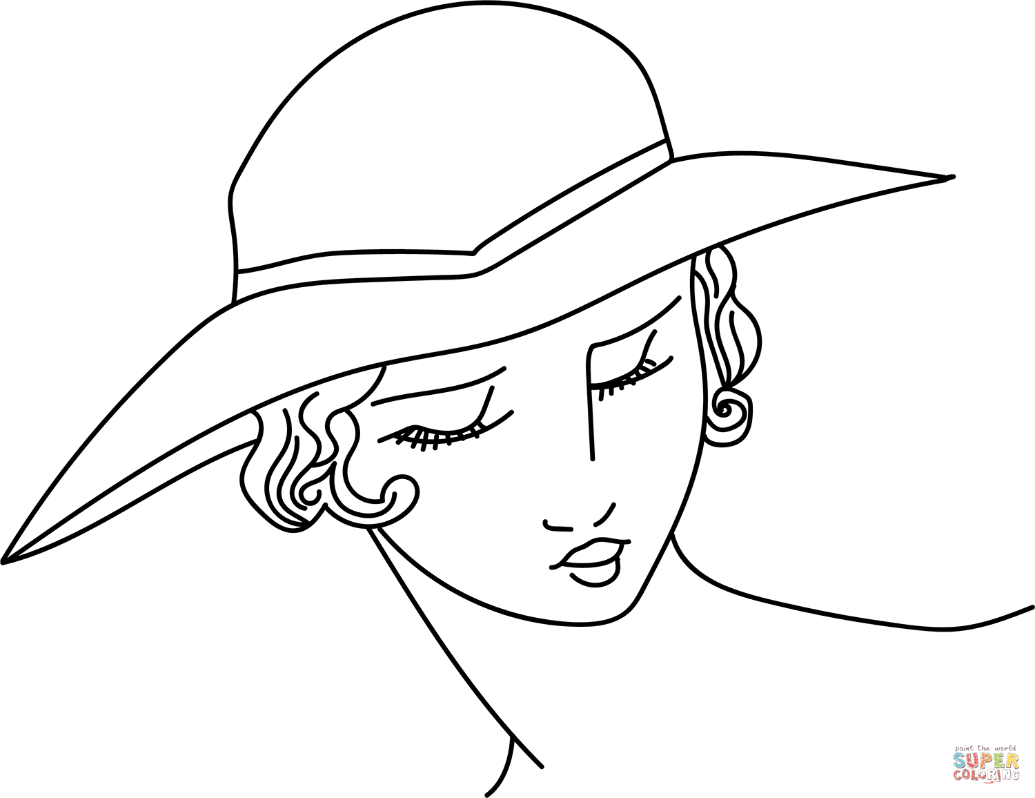 Ancient greek large untrimmed hat coloring page free printable coloring pages