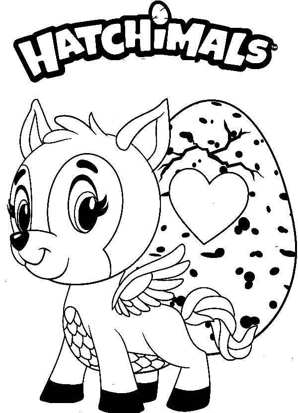 Hatchimals coloring pages printable for free download