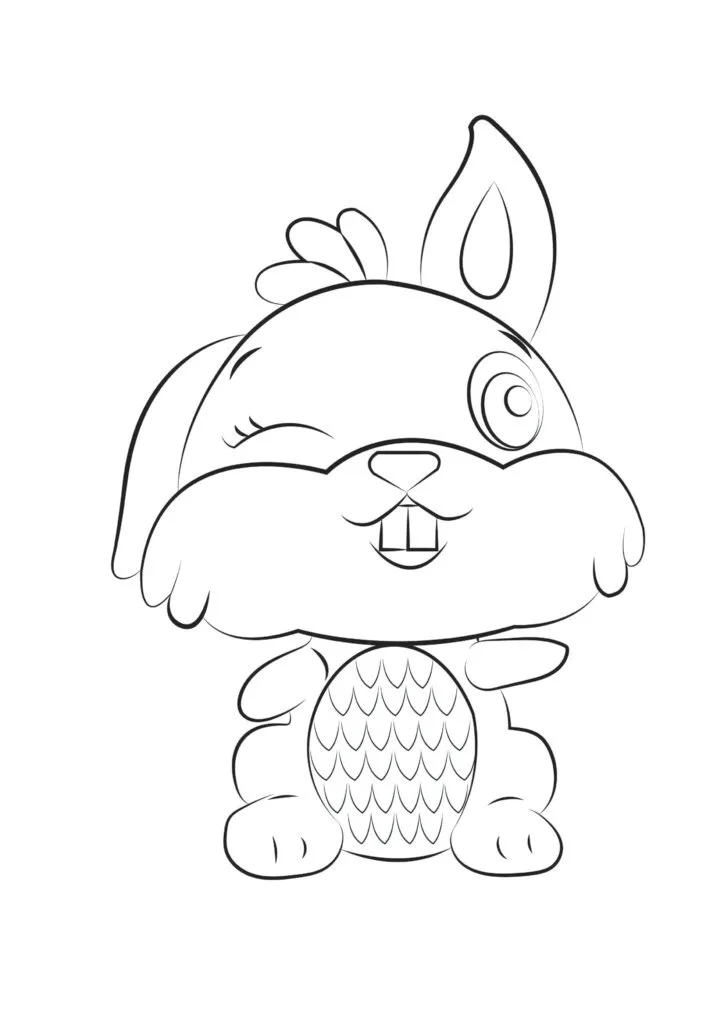 Six free printable hatchimals coloring pages