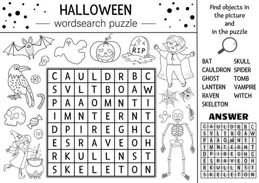 Halloween crossword puzzle images â browse photos vectors and video