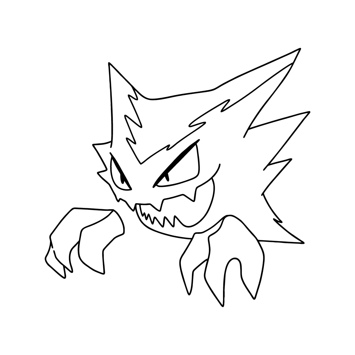 Pokãmon go haunter coloring page â online and print for free