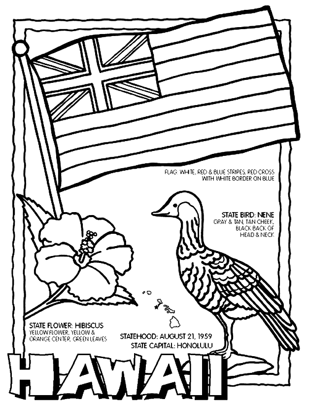 Hawaii on crayola flag coloring pages coloring pages free coloring pages