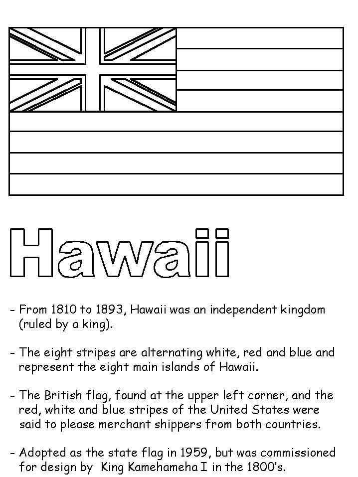 Hawaii state flag hawaii state flag preschool worksheets hawaii activities