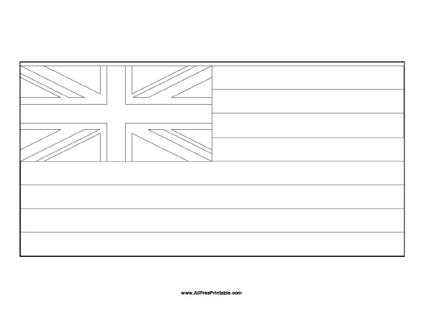 Hawaii flag coloring page â free printable