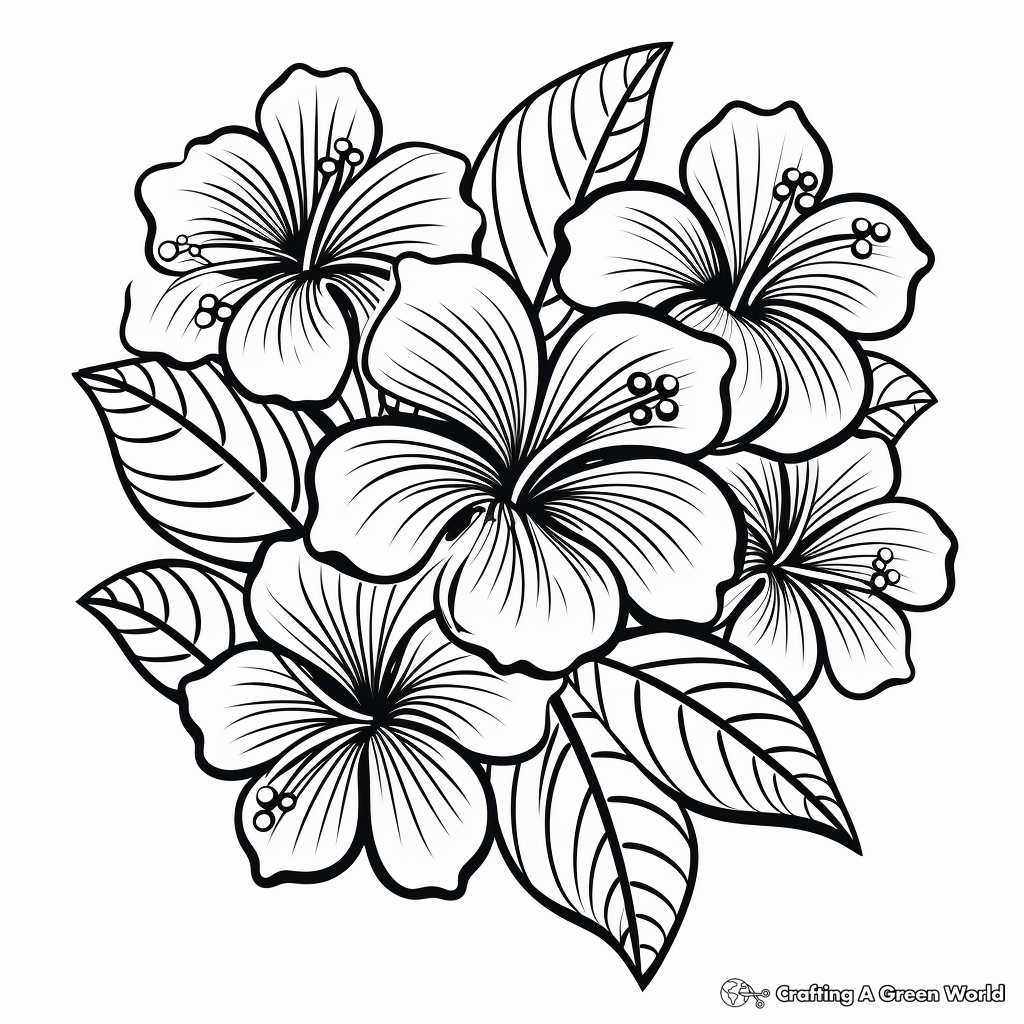 Hawaiian coloring pages