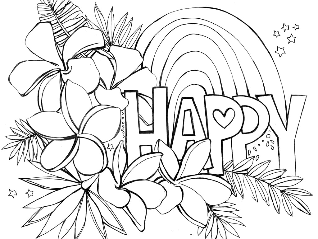 Hawaii artists share free printable coloring sheets for kids