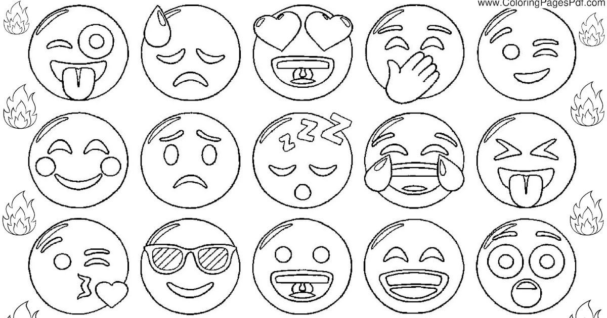 Emoji coloring pages for adults rcoloringpagespdf