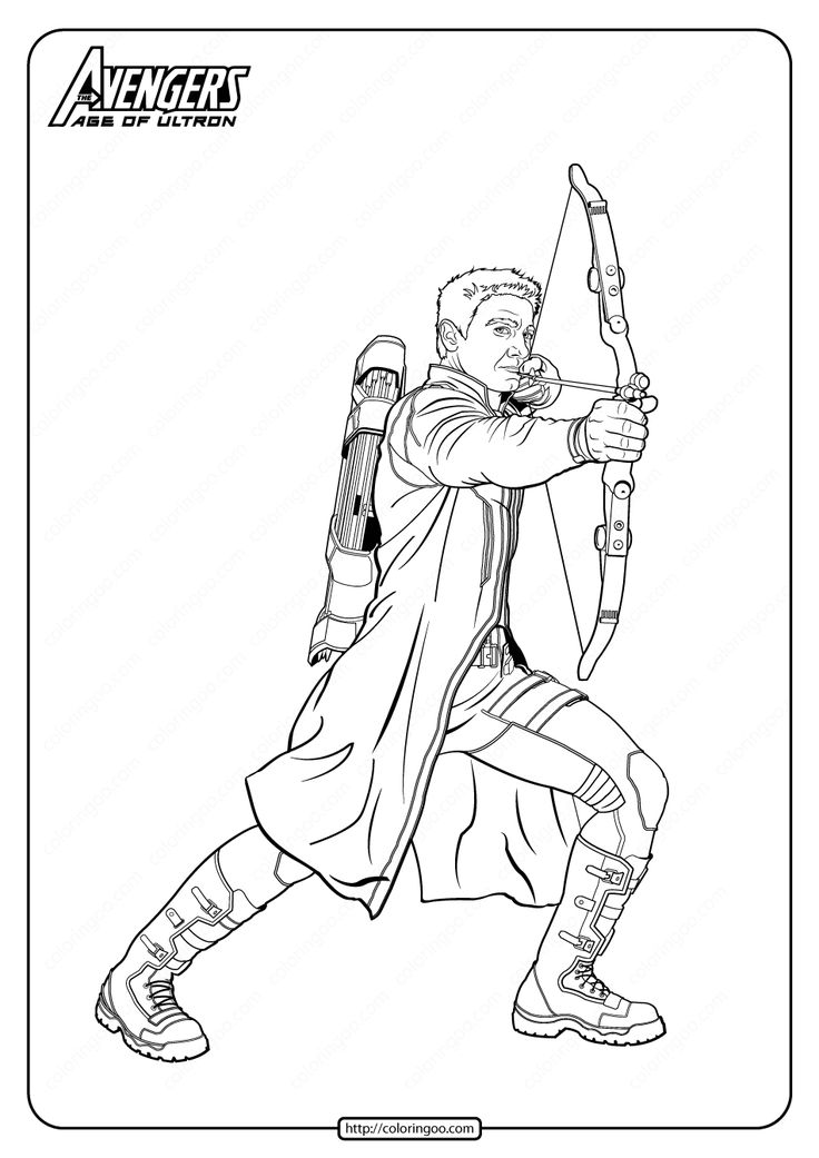 Marvel avengers hawkeye pdf coloring pages avengers coloring superhero coloring pages superhero coloring