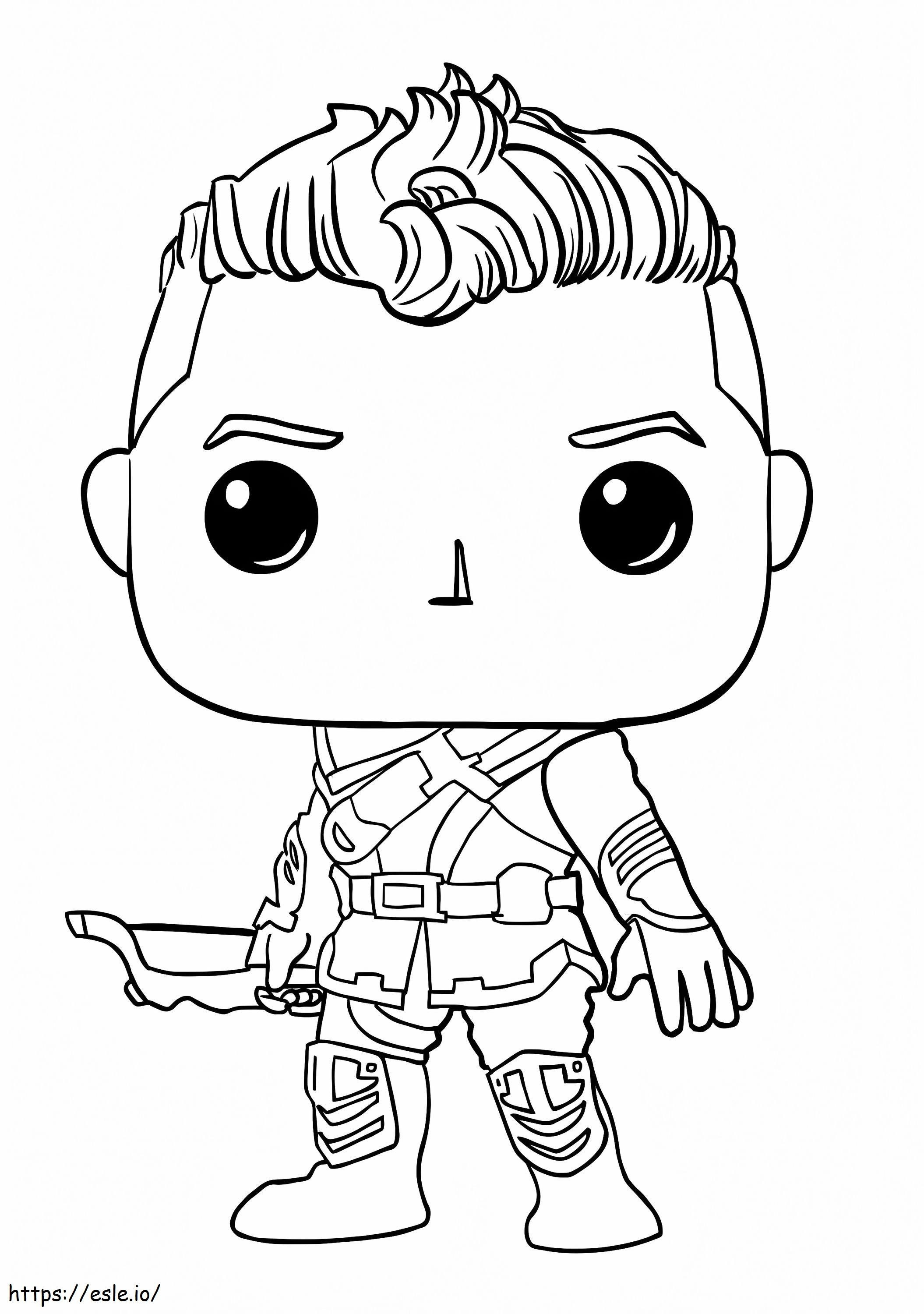 Hawkeye funko coloring page