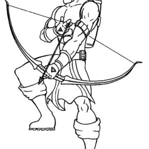 Hawkeye coloring pages printable for free download