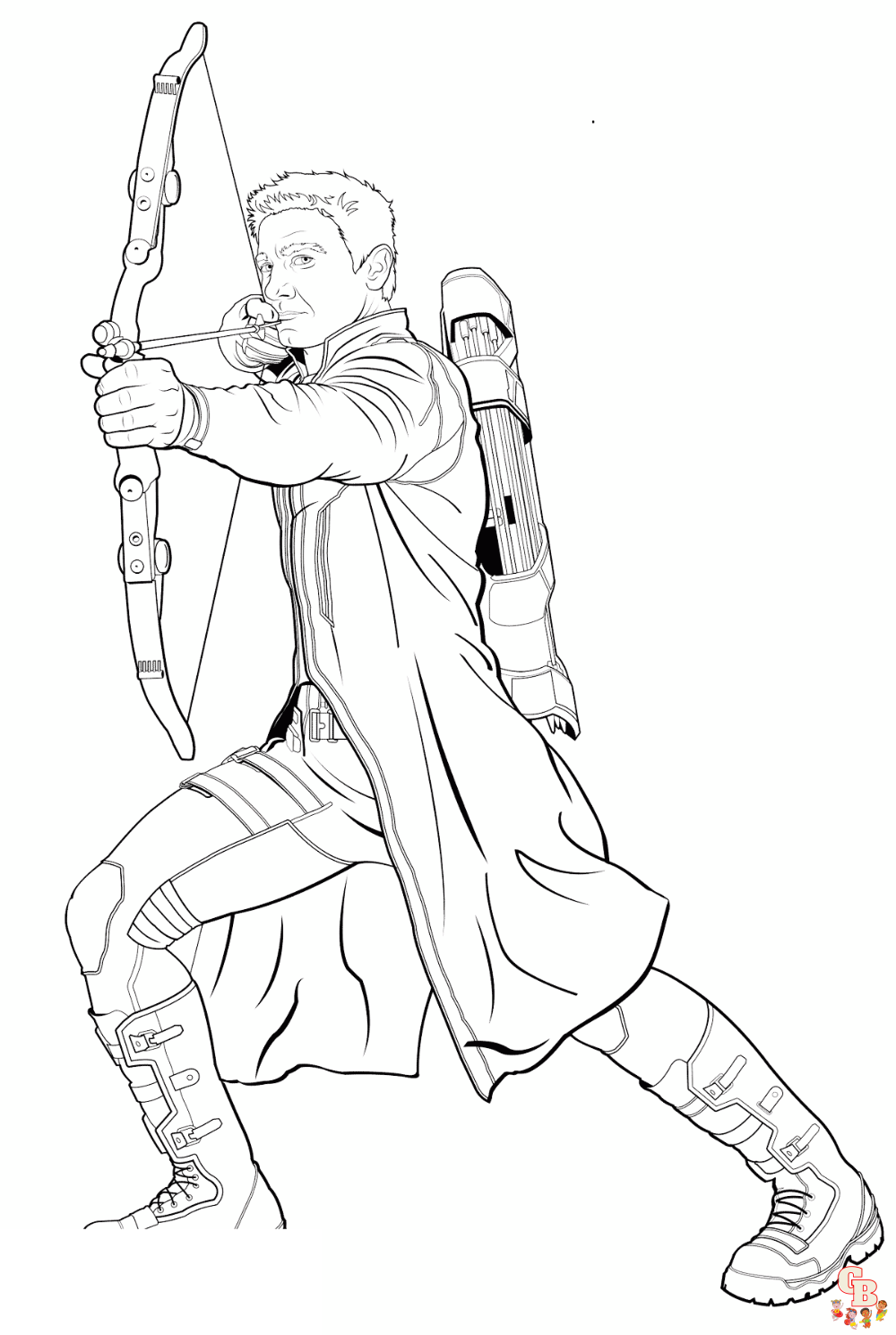 Color your world with hawkeye coloring pages