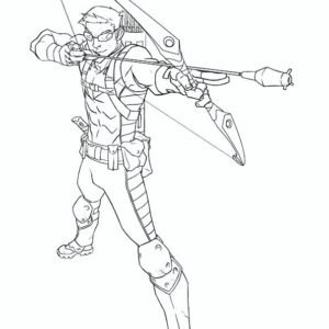 Hawkeye coloring pages printable for free download