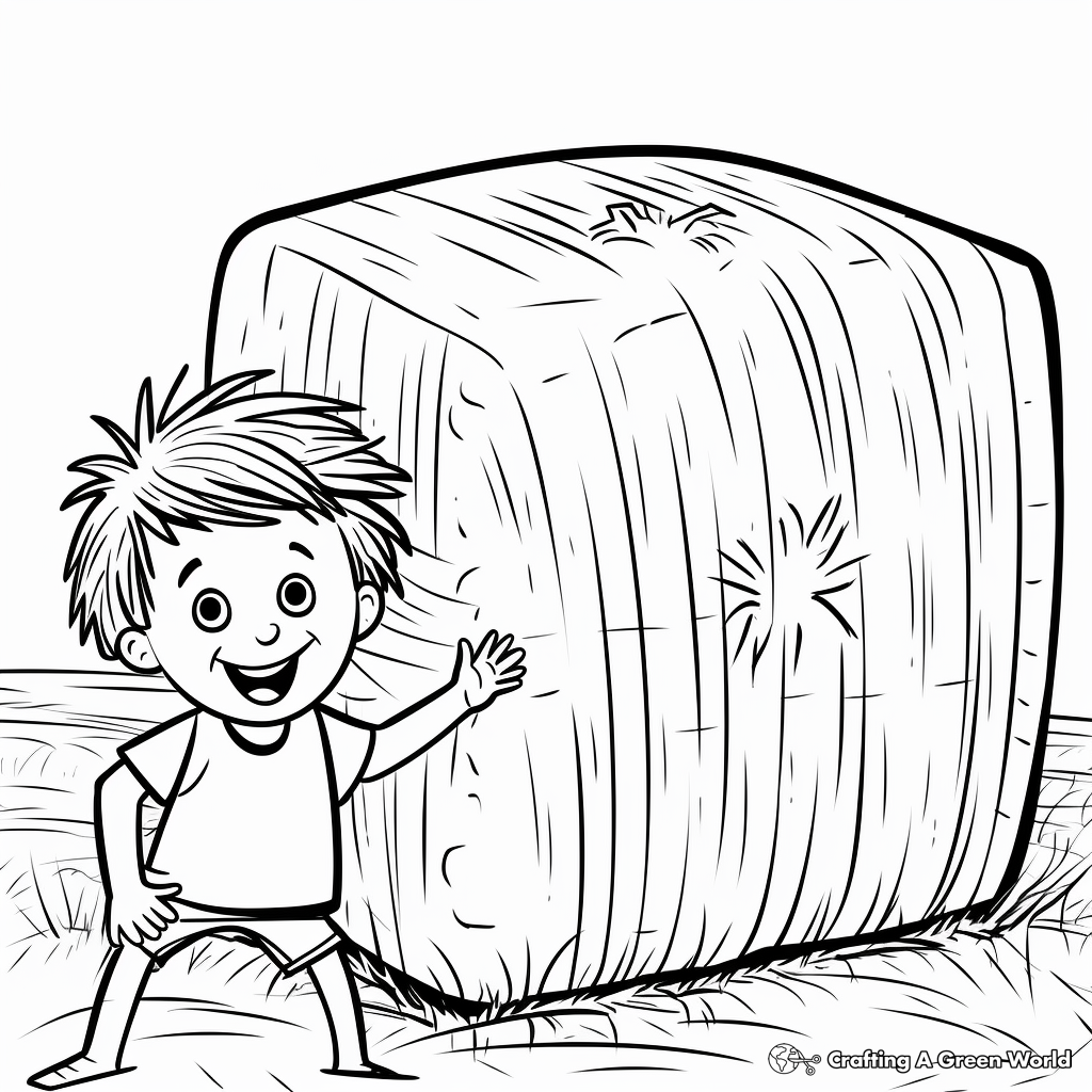 Hay coloring pages