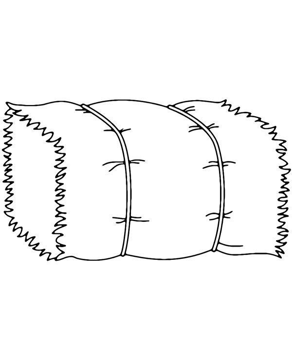 Free haystack coloring page sheet