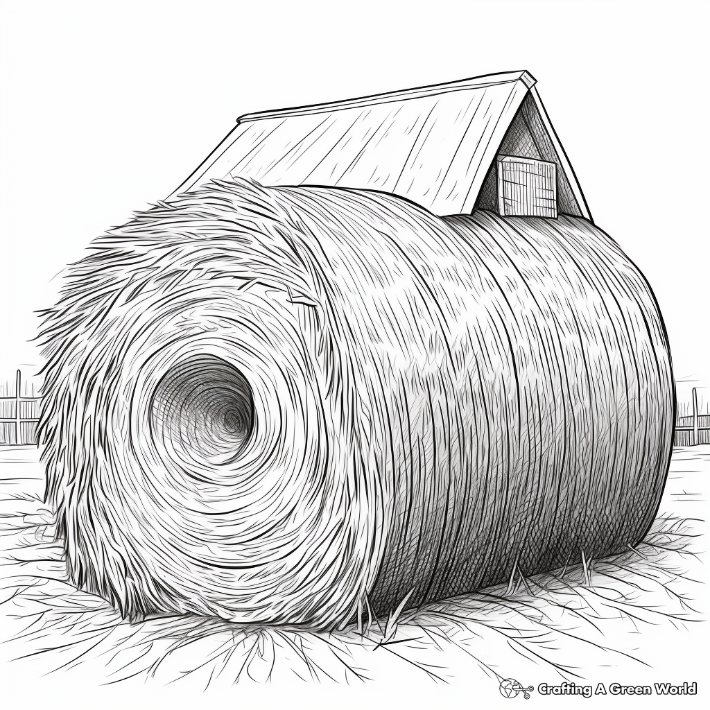 Hay coloring pages