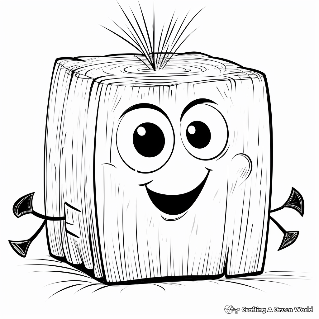 Hay coloring pages