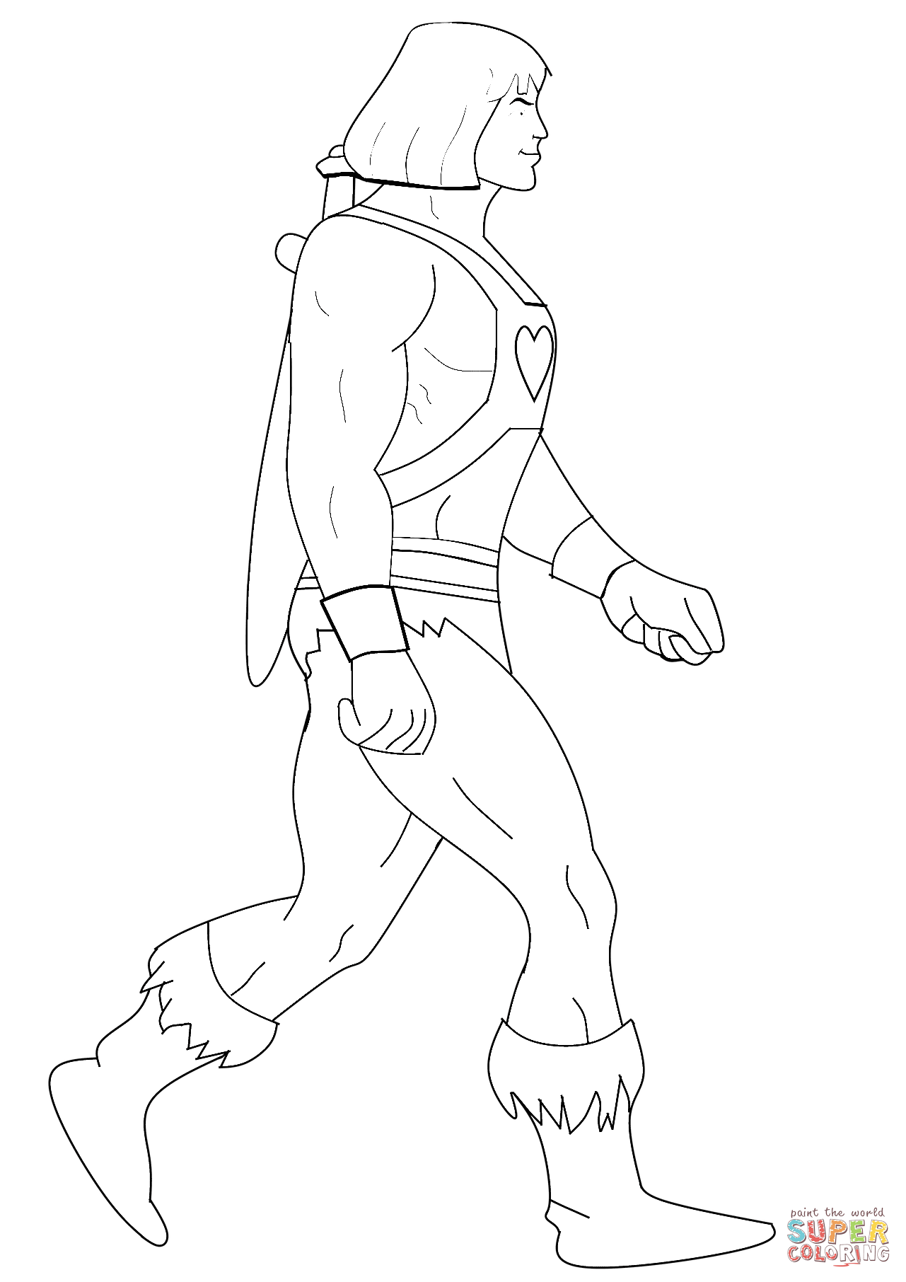 He man coloring page free printable coloring pages